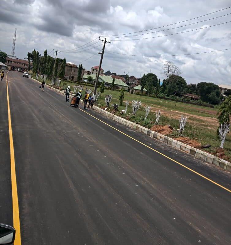 Construction of Anglican Cathedral Road Nsukka